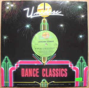 JERMAINE STEWART / BALTIMORA - We don't have to take our clothes off / Tarzan boy - 12 inch 33 rpm