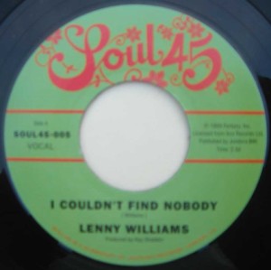 LENNY WILLIAMS - I couldn't find nobody / Lisa's gone - 7inch (SP)