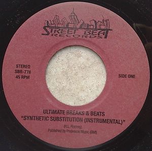 ULTIMATE BREAKS & BEATS - Synthetic Substitution - 7inch (SP)