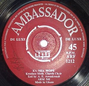 KWADASO METH CHURCH CHOIR - Maye kom / Ka nea wope - 7inch (SP)