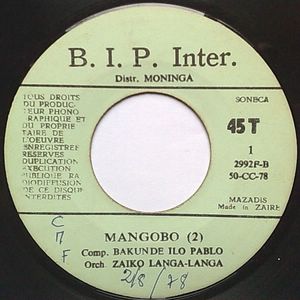 ORCHESTRE ZAIKO LANGA LANGA - Mangobo - 7inch (SP)