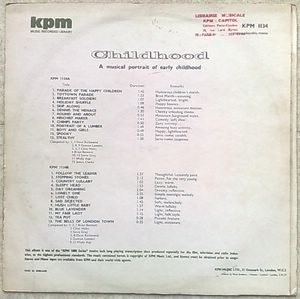 VARIOUS ARTISTS (BRIAN BENNET, STEVEN GREY, DAVE R - Childhood - LP