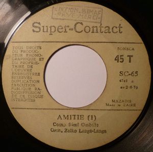 ORCHESTRE ZAIKO LANGA - Amitié 1 & 2 - 45T (SP 2 titres)