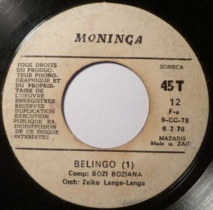ORCHESTRE ZAIKO LANGA-LANGA - Belingo 1 & 2 - 45T (SP 2 titres)