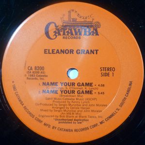 ELEANOR GRANT - Name your game - 12 inch 33 rpm