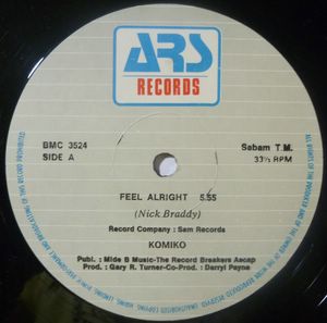 KOMIKO - Feel alright - 12 inch 33 rpm
