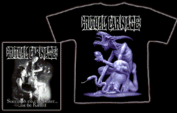 RITUAL CARNAGE - Succomb To The Beast. XL Size Longsleeves TS - T-shirt