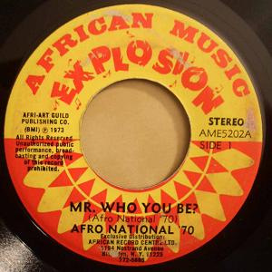 AFRO NATIONAL - Mr who you be? / Dem kick - 7inch (SP)