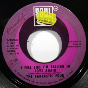 THE FANTASTIC FOUR - I feel like I'm falling in love again - 7inch (SP)