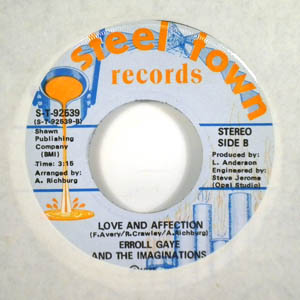 ERROLL GAYE AND THE IMAGINATIONS - Love and affection - 7inch (SP)