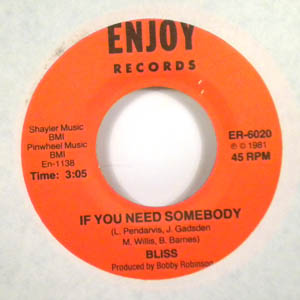BLISS - If you need somebody - 7inch (SP)