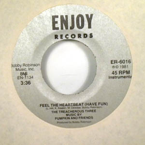 THE TREACHEROUS THREE - Feel the heartbeat - 45T (SP 2 titres)