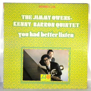 THE JIMMY OWENS - KENNY BARRON - You Had Better Listen - LP