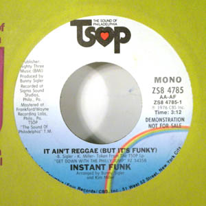 INSTANT FUNK - It ain't reggae (but it's funky) - 7inch (SP)