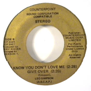 LEO SIMPSON - I know you dont love me EP - 7inch (SP)
