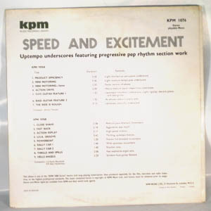 ALAN HAWKSHAW / KEITH MANSFIELD - Speed and excitement - LP
