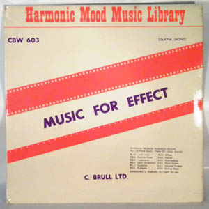 H. POSSEGA - Music for effect - 10 inch