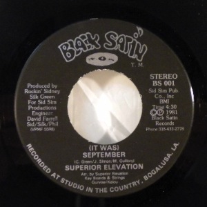 SUPERIOR ELEVATION - It Was September / Computer Woman - 7inch (SP)