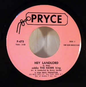 EDDIE THE HAWK KING - Hey landlord - 7inch (SP)
