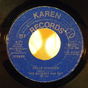 THE QUICKEST WAY OUT - Tick tock baby / Hello stranger - 7inch (SP)
