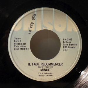 MINUIT - Il faut recommencer - 7inch (SP)