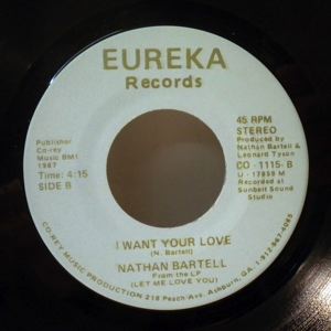 NATHAN BARTELL - Let me taste your love / I want your love - 7inch (SP)