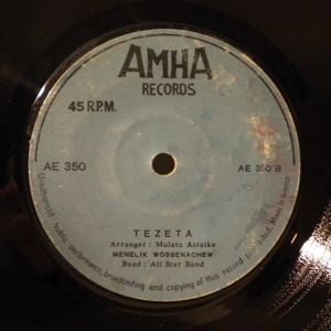 MENELIK WOSSENACHEW - Belew bedybaye / Tezeta - 7inch (SP)