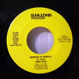 DEMO CATES - Memories of moments - 7inch (SP)