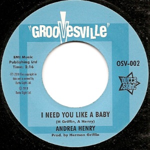 ANDREA HENRY - I need you like a baby - 7inch (SP)