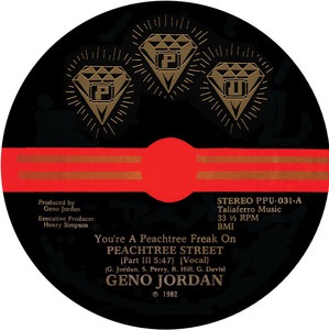 GENO JORDAN - You're a peachtree freak on - 12 inch 45 rpm