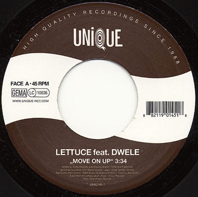 LETTUCE - Move On Up - 7inch (SP)