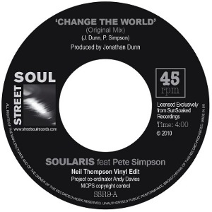 SOULARIS FEAT. PETE SIMPSON - Change the world - 7inch (SP)
